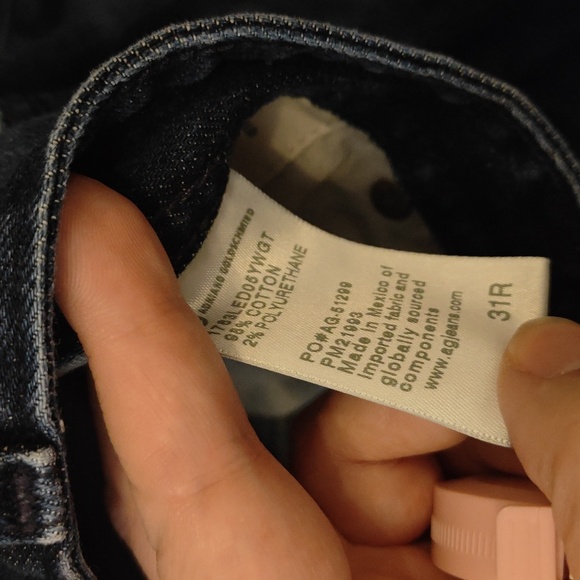 AG By Adriano Goldschmeid Tellis Slim Fit Straight Leg Denim Jeans-Size 31R - Picture 6 of 10